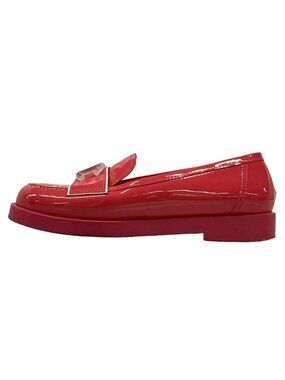 Chanel Loafers Pink CC Logo Leather